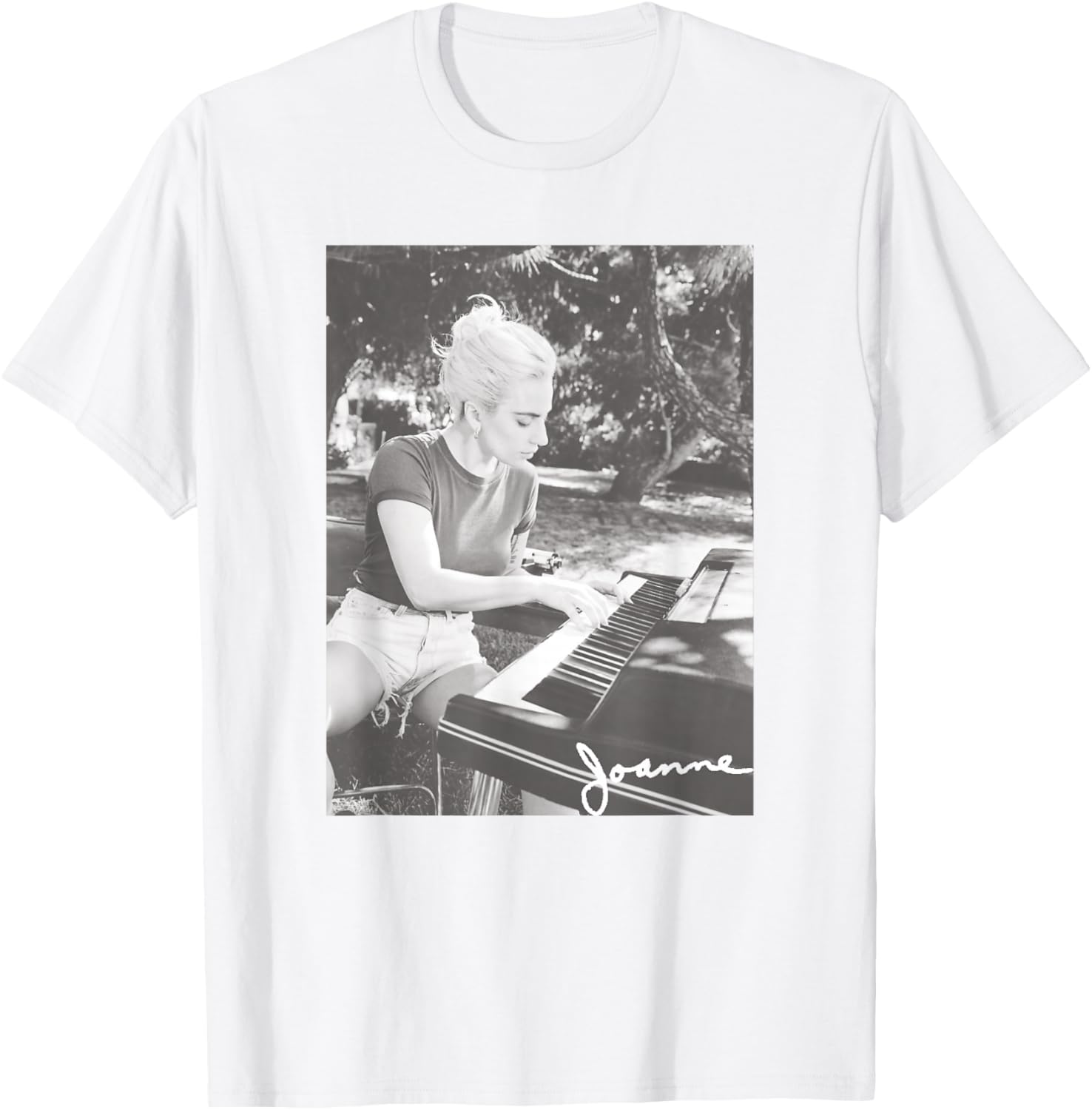Official Lady Gaga Joanne Photo T-Shirt for Fans Stylish Music Apparel - 1