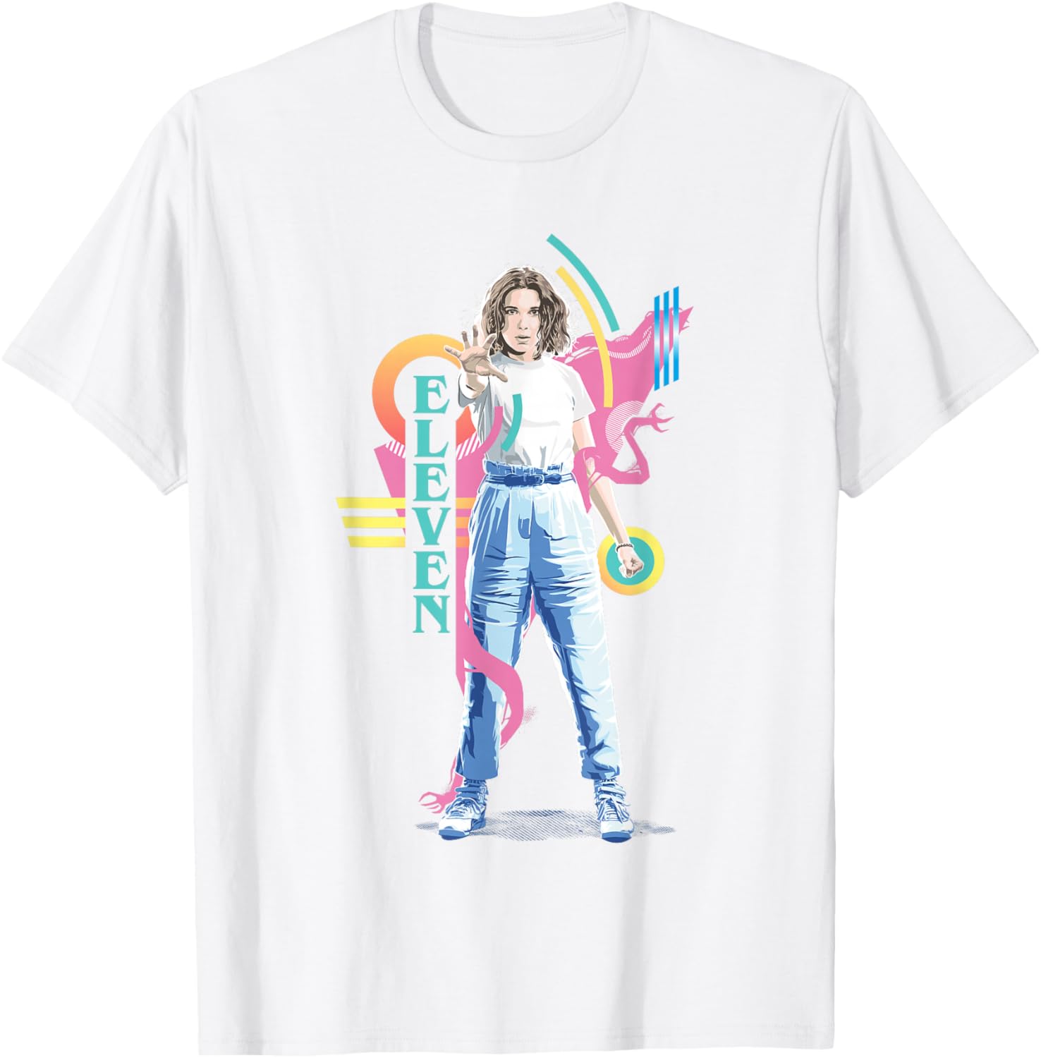 Stranger Things Eleven Retro 80s Icon T-Shirt for Fans and Collectors - 5