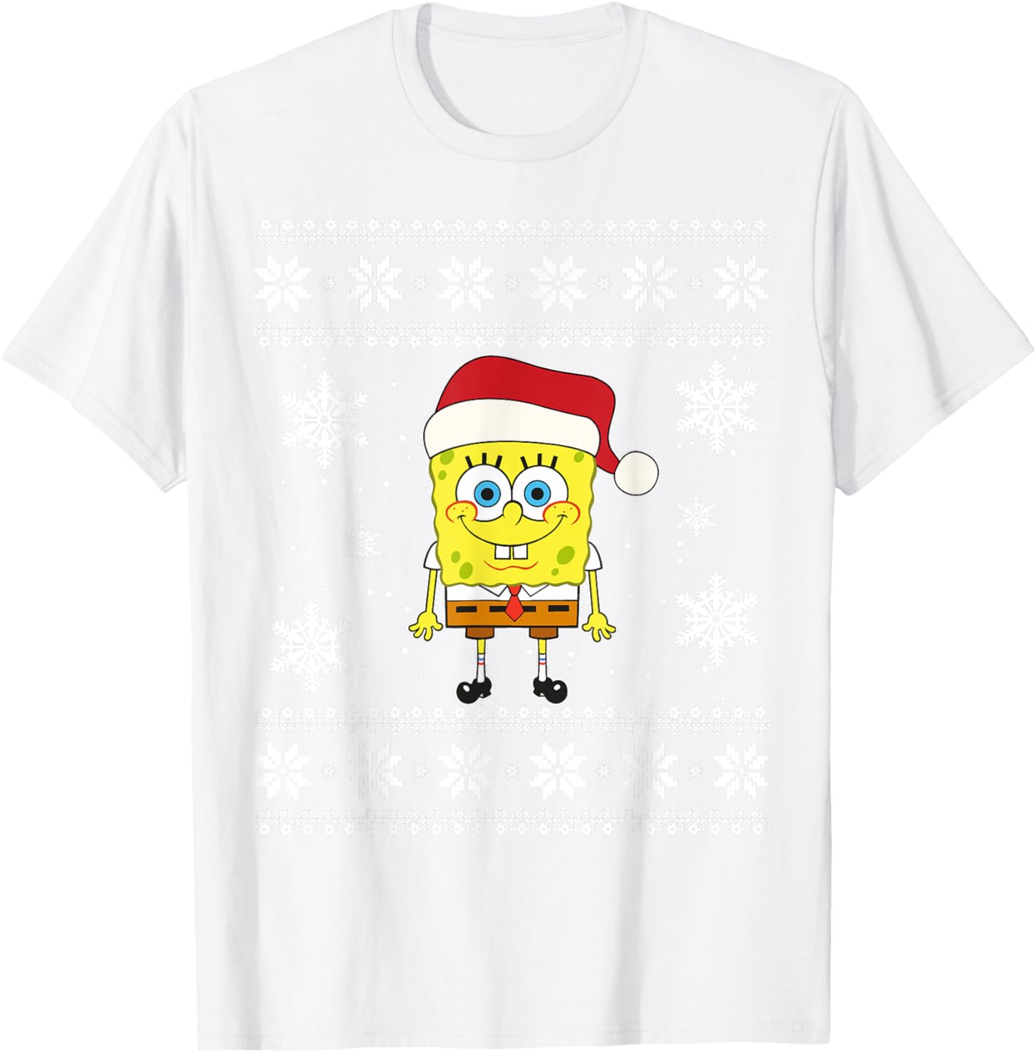Mademark SpongeBob SquarePants Holiday Christmas Graphic T-Shirt for Fun - 20