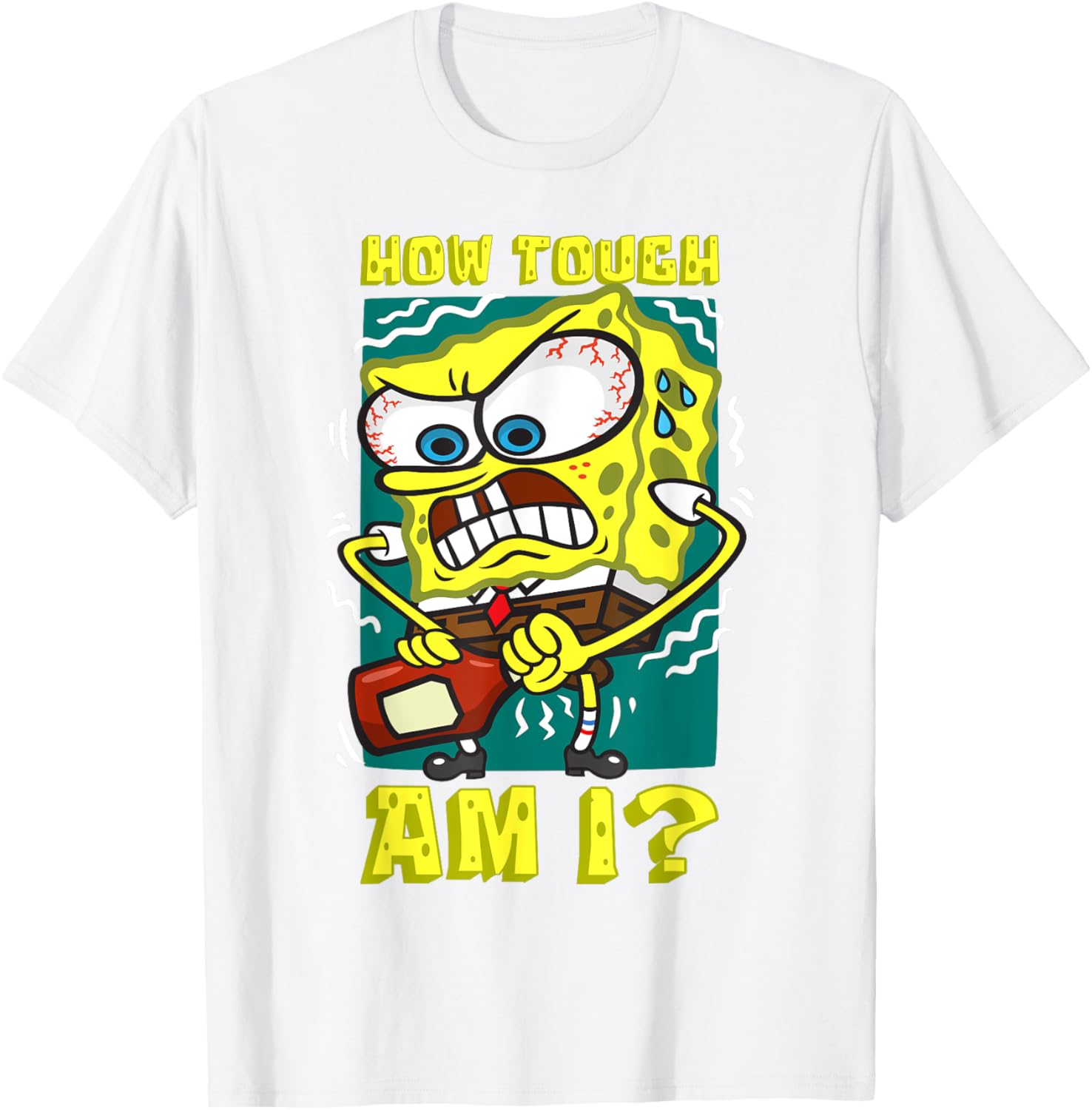 Mademark SpongeBob SquarePants Funny Ketchup Bottle T-Shirt for Fans - 2