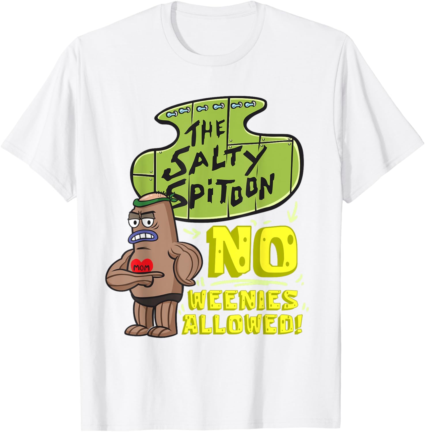 Mademark SpongeBob Salty Spitoon Bodybuilder T-Shirt for Gym Lovers - 25