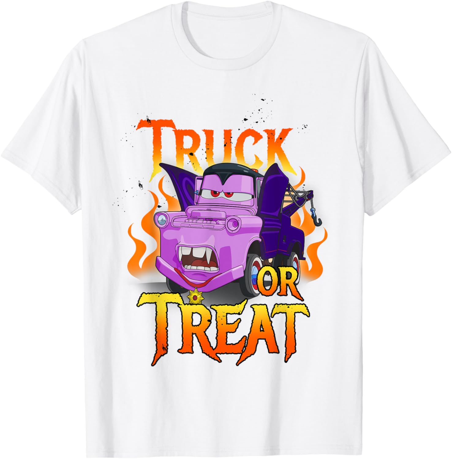 Disney Pixar Cars Halloween Vampire Truck Or Treat T-Shirt for Kids - 2