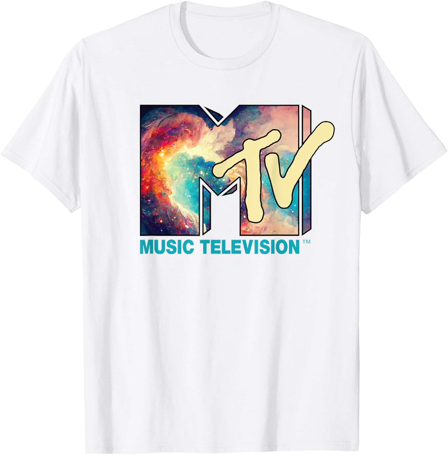 Mademark x MTV Cosmic Nebula T-Shirt with Iconic Logo Design - 2