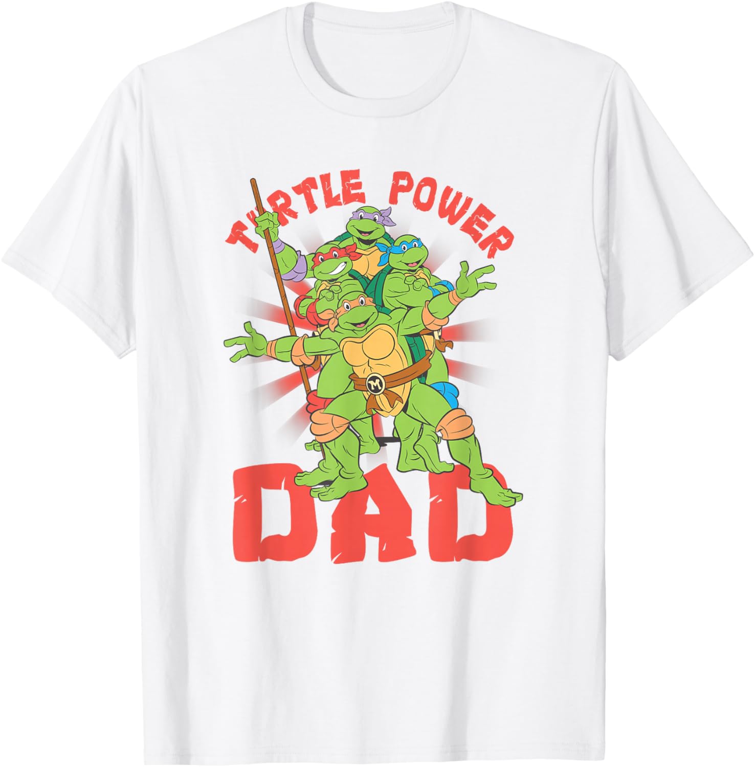 Teenage Mutant Ninja Turtles Dad Turtle Power T-Shirt for Fans - 9