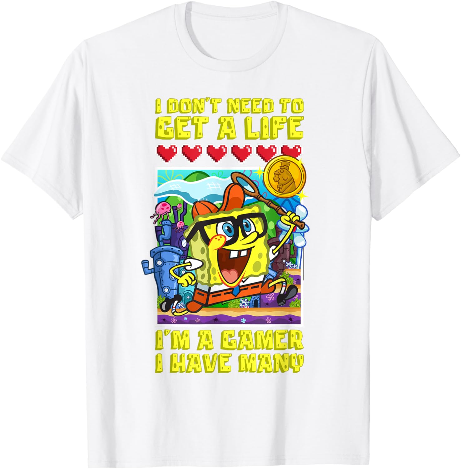 Mademark x SpongeBob SquarePants Gamer T-Shirt for True Fans - 5