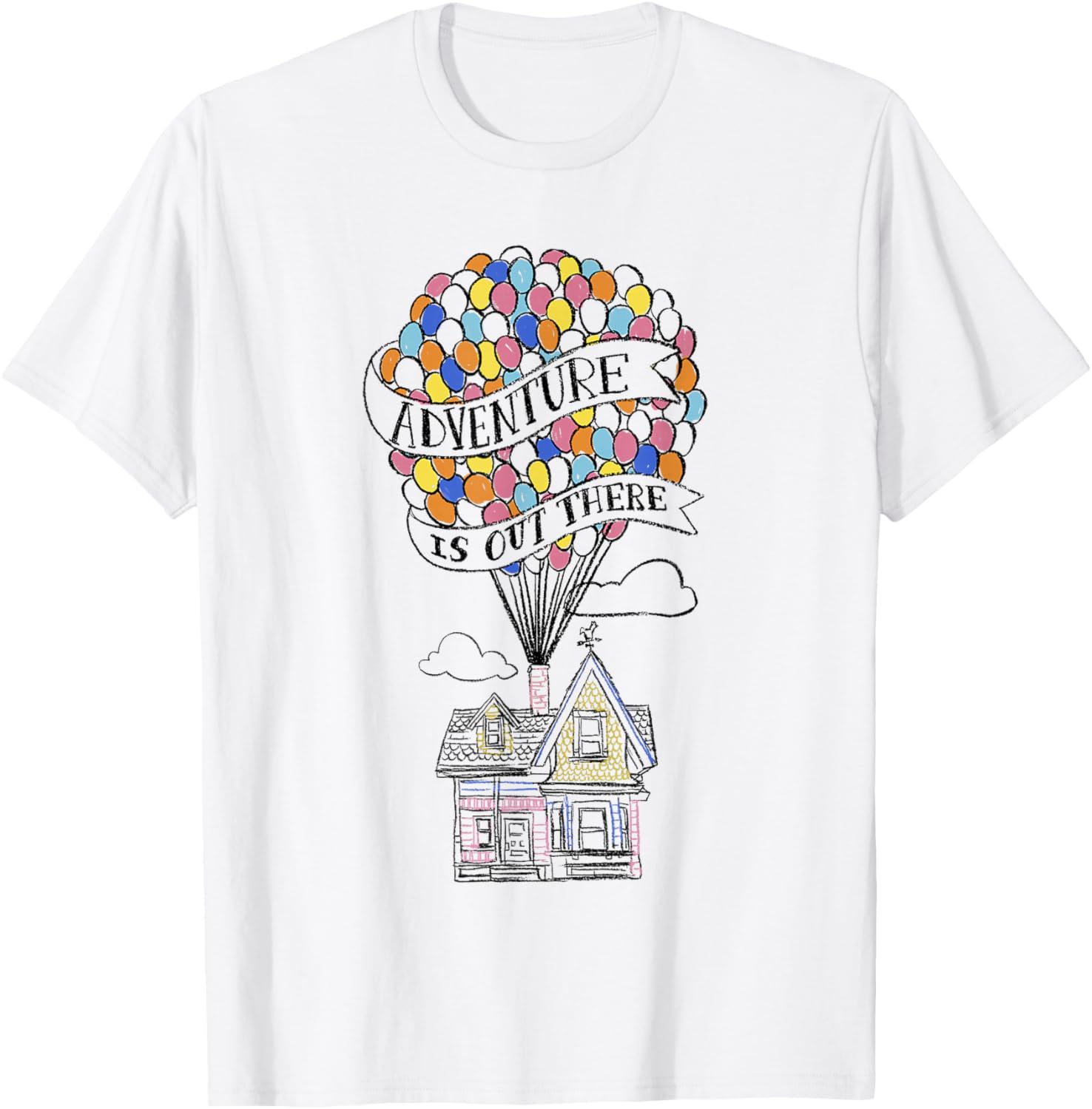 Disney Pixar Up Adventure Is Out There Flying House T-Shirt for Fans - 6
