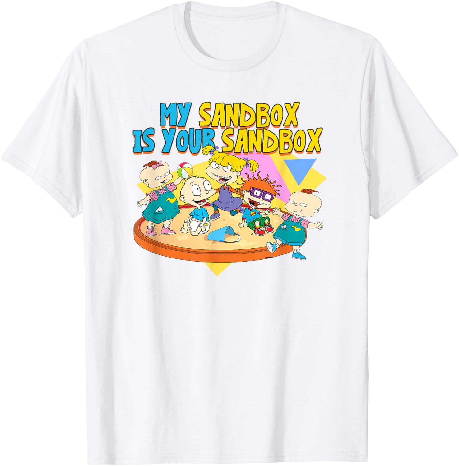 Mademark x Rugrats My Sandbox is Your Sandbox Fun T-Shirt for Kids - 5