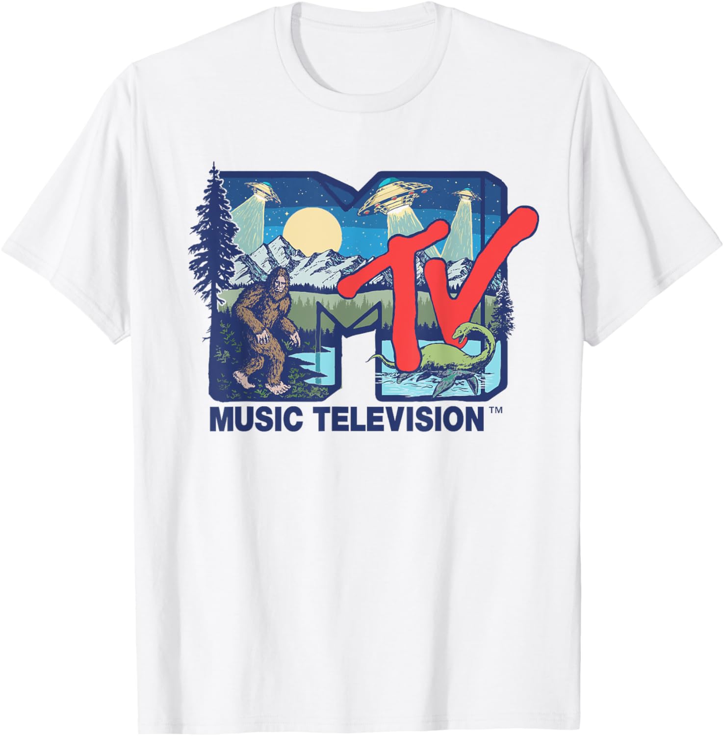 Mademark x MTV Cryptid Logo T-Shirt Featuring Bigfoot UFOs and Aliens - 16
