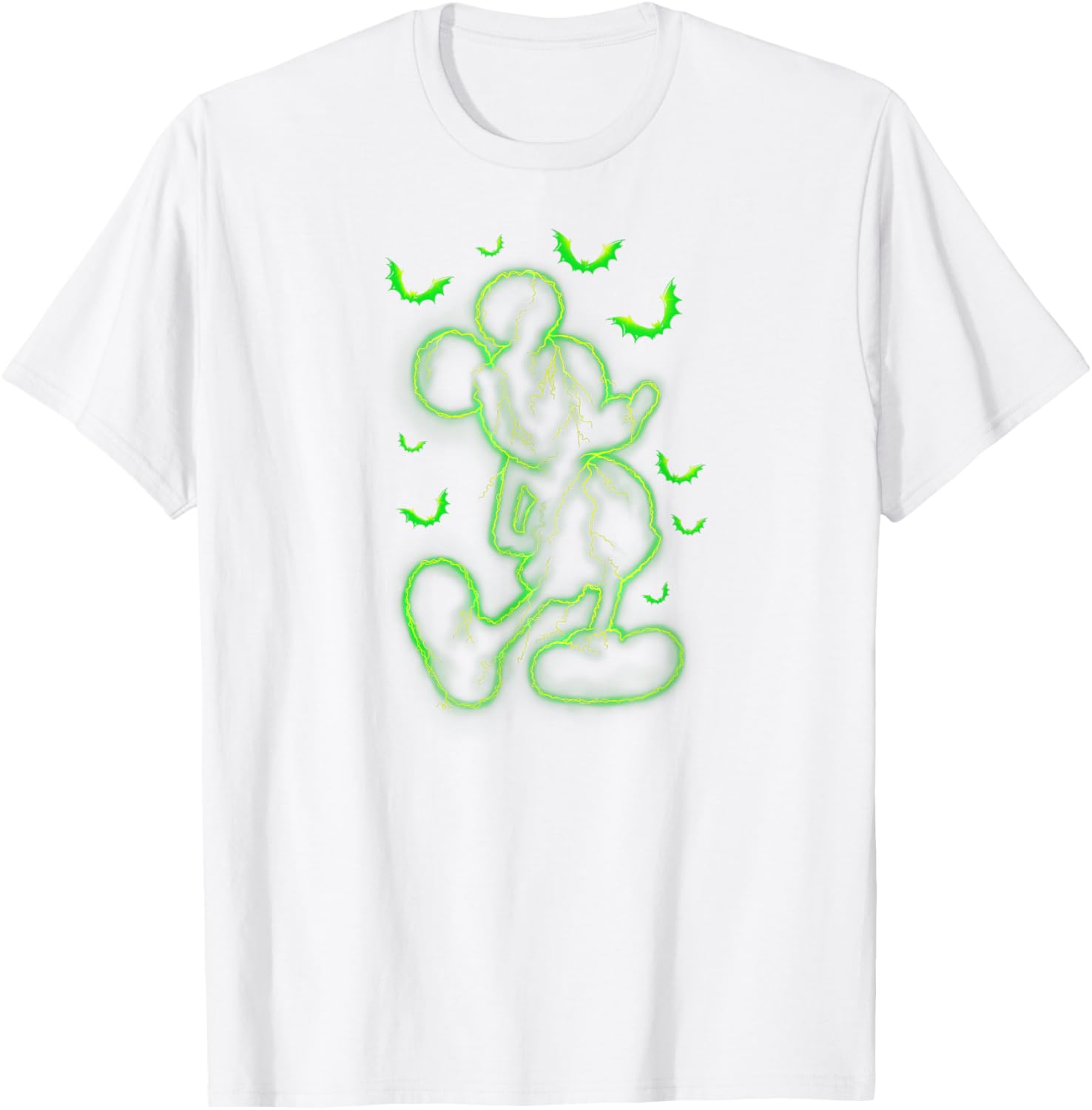 Mickey Mouse Green Lighting Halloween T-Shirt for Kids and Adults - 3