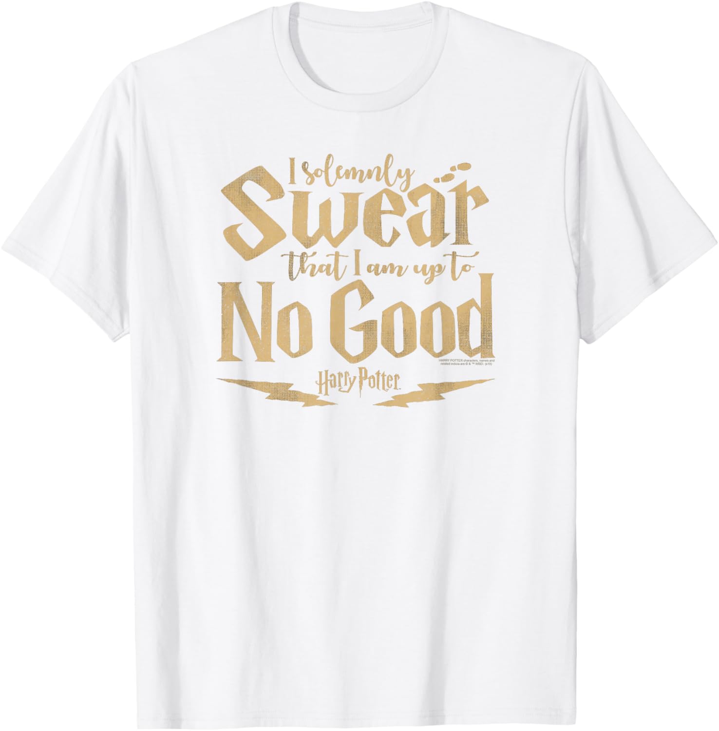 Harry Potter Unisex Blue V-Neck Long Sleeve Tee with Modern Print - 1