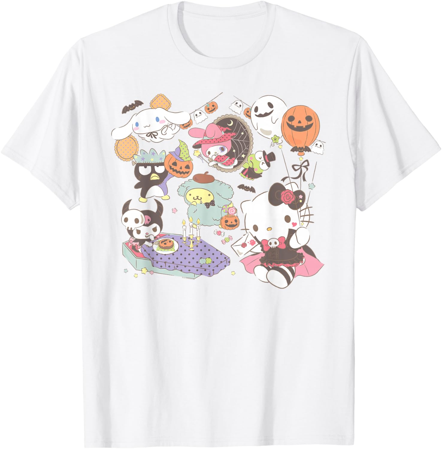 Sanrio Characters Halloween T-Shirt Fun Costume Party Apparel - 11