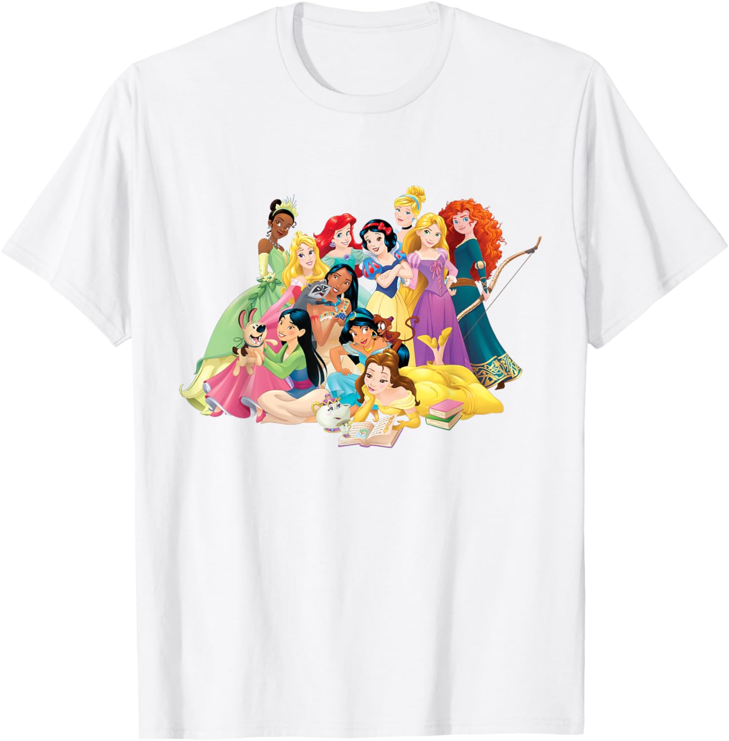 Disney Princess Long Sleeve T-Shirt for Kids - Group Photo Design - 12