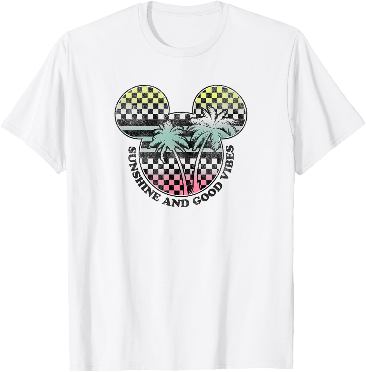 Disney Mickey And Friends Sunshine Good Vibes Big Logo T-Shirt for All Ages - 2