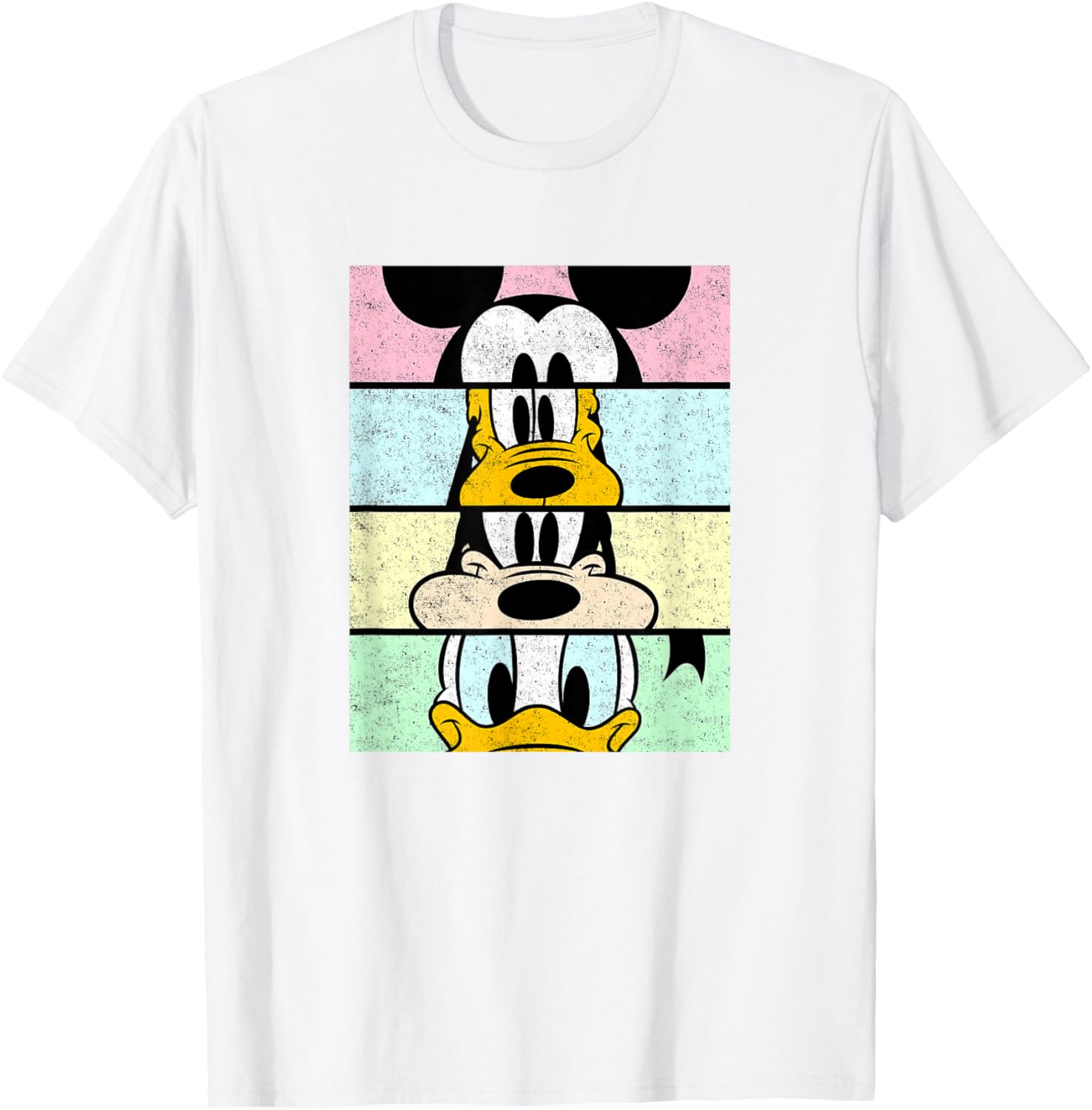 Disney Mickey And Friends Distressed Comic Panels T-Shirt for Fun Fans - 10