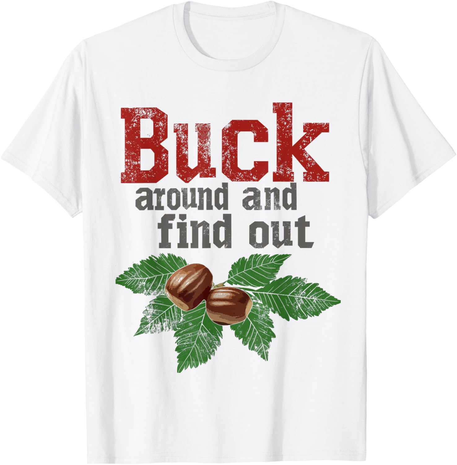 Funny Ohio Buckeye Quote T-Shirt Buck Around and Find Out Apparel - 5