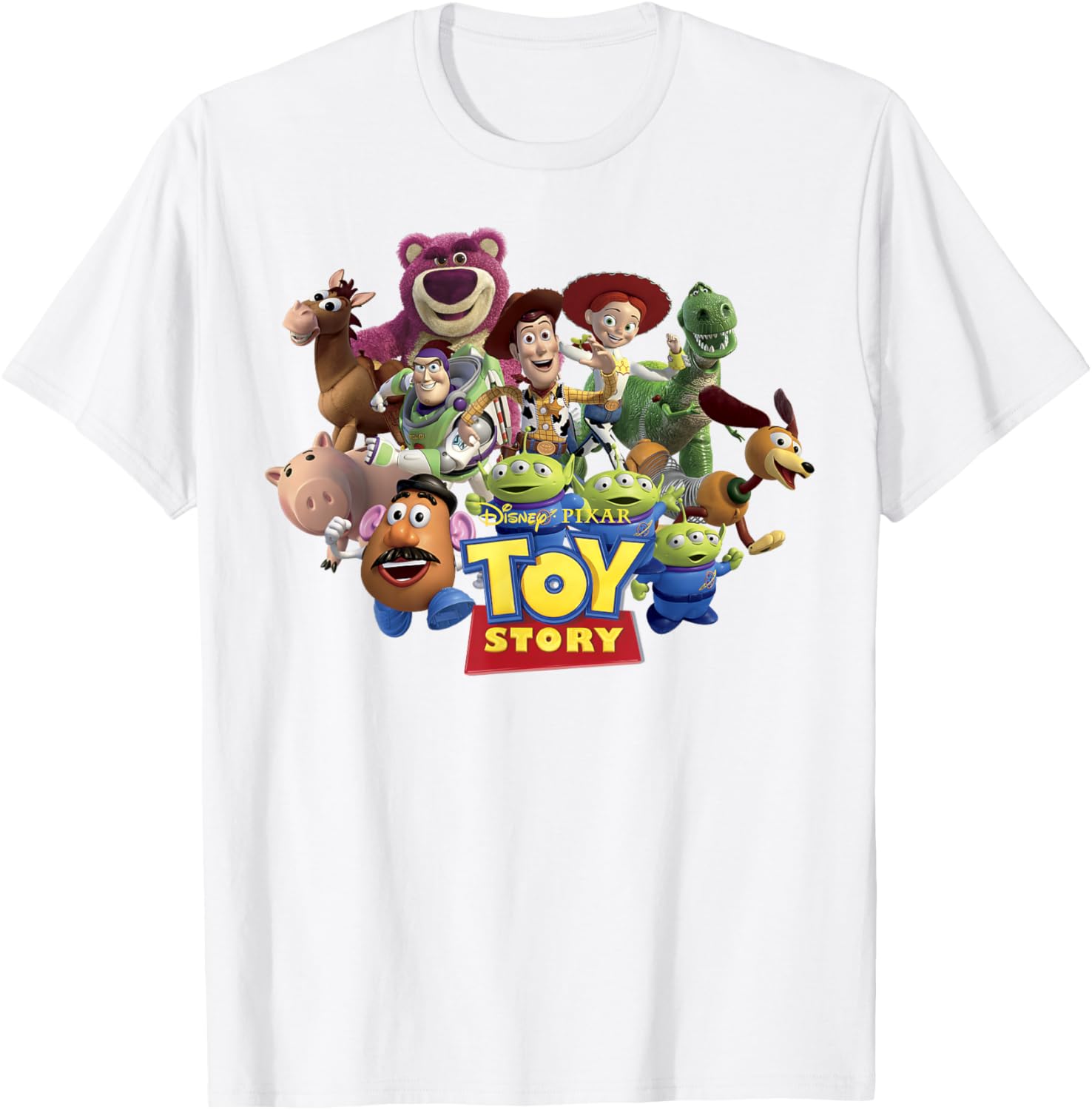 Disney Pixar Toy Story Buzz Woody Jessie Running T-Shirt for Kids - 4