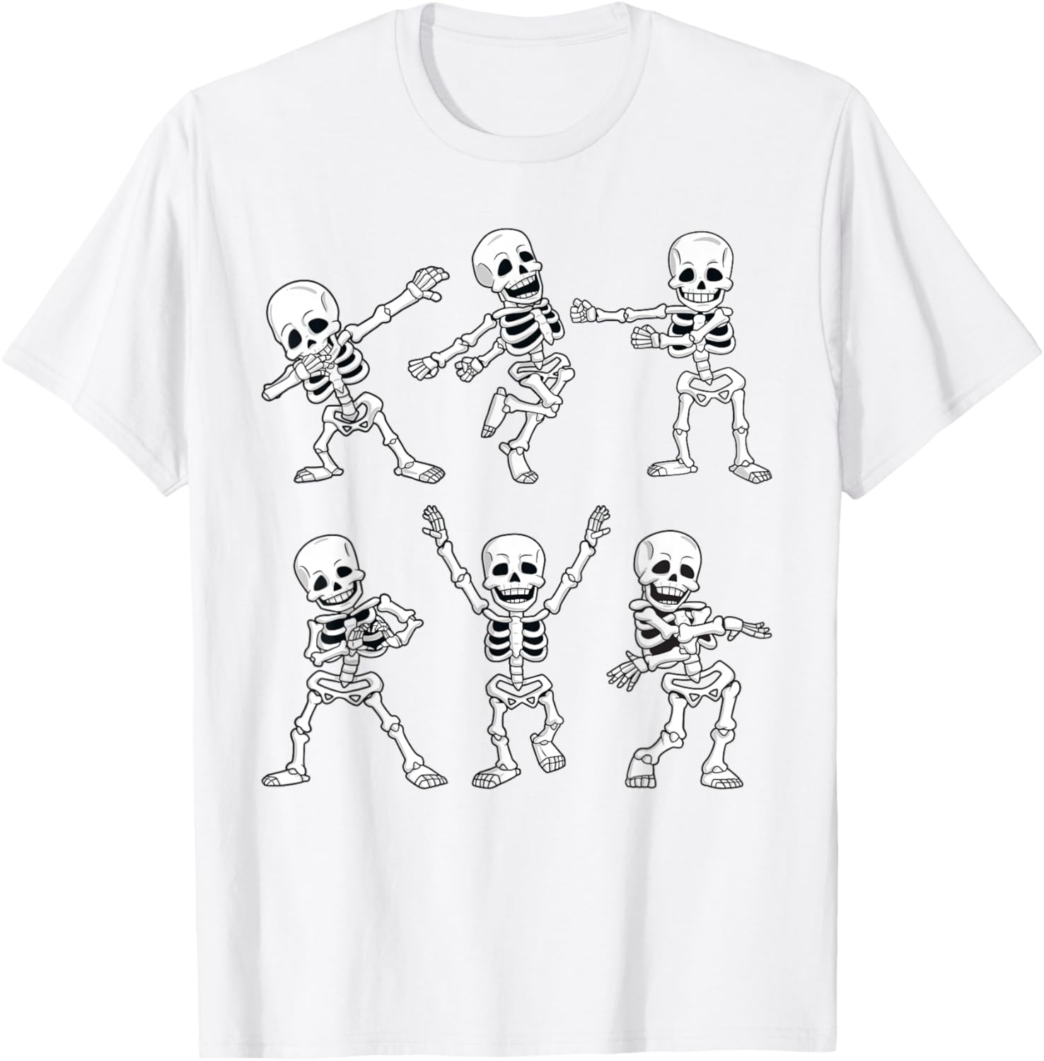 Dancing Skeletons Halloween T-Shirt for Boys and Girls Fun Dance Challenge - 3