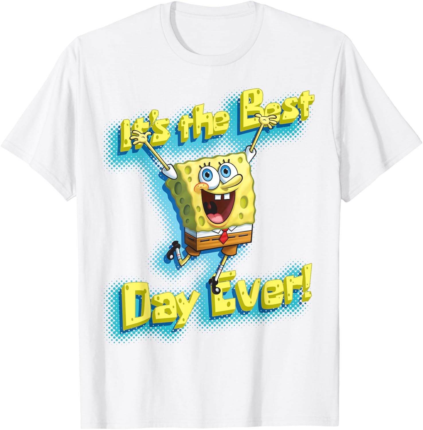 Mademark SpongeBob SquarePants Best Day Ever T-Shirt for Fun Fans - 13