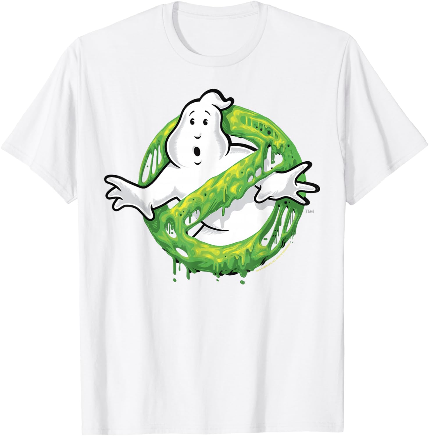 Ghostbusters Classic Slime Ghost Logo Graphic T-Shirt for Fans - 6