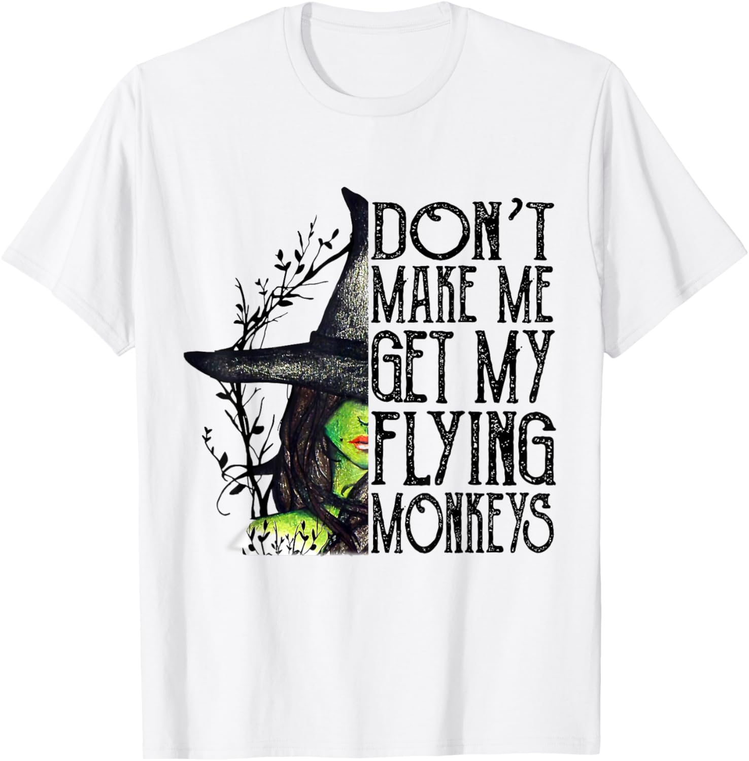 Funny Witch Halloween T-Shirt Get My Flying Monkeys Gift for Her - 11