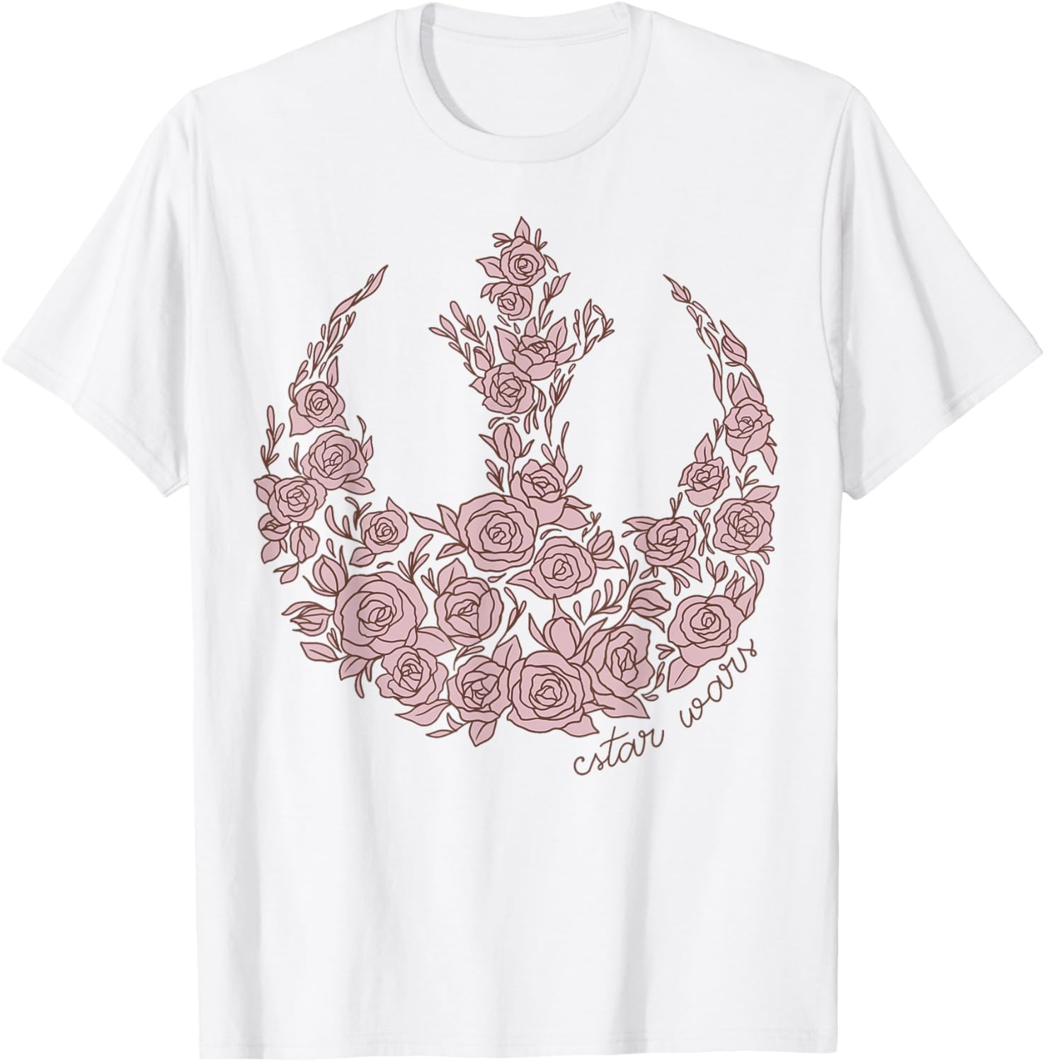 Star Wars Rose Rebel Emblem T-Shirt for Fans of Galactic Adventure - 9