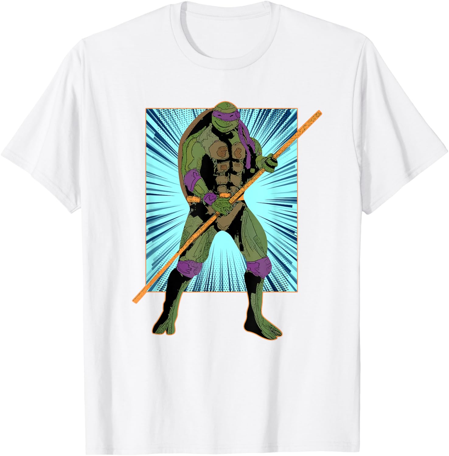 Mademark Donatello Retro Style Burst T-Shirt for TMNT Fans - 5