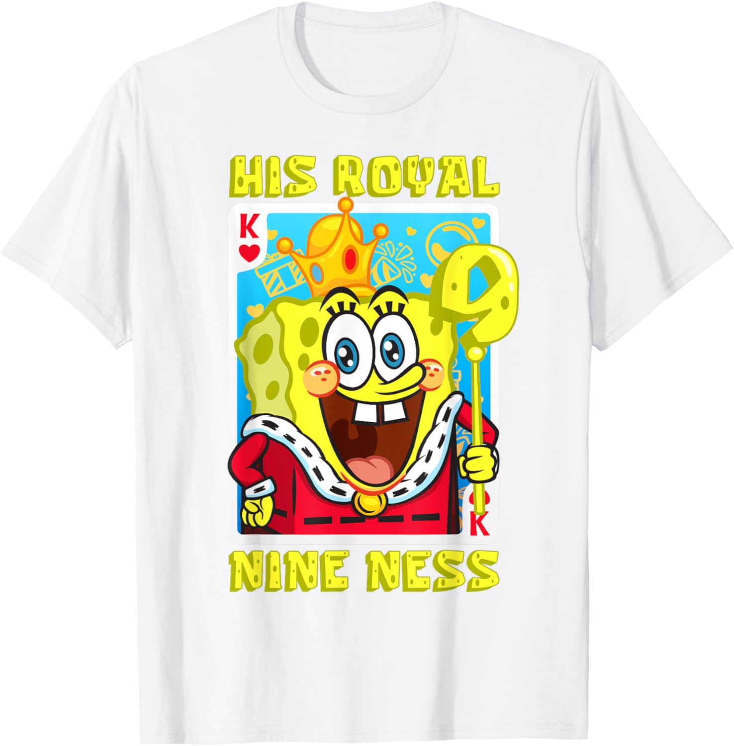 Mademark SpongeBob SquarePants 9th Birthday Gift T-Shirt for Kids - 6