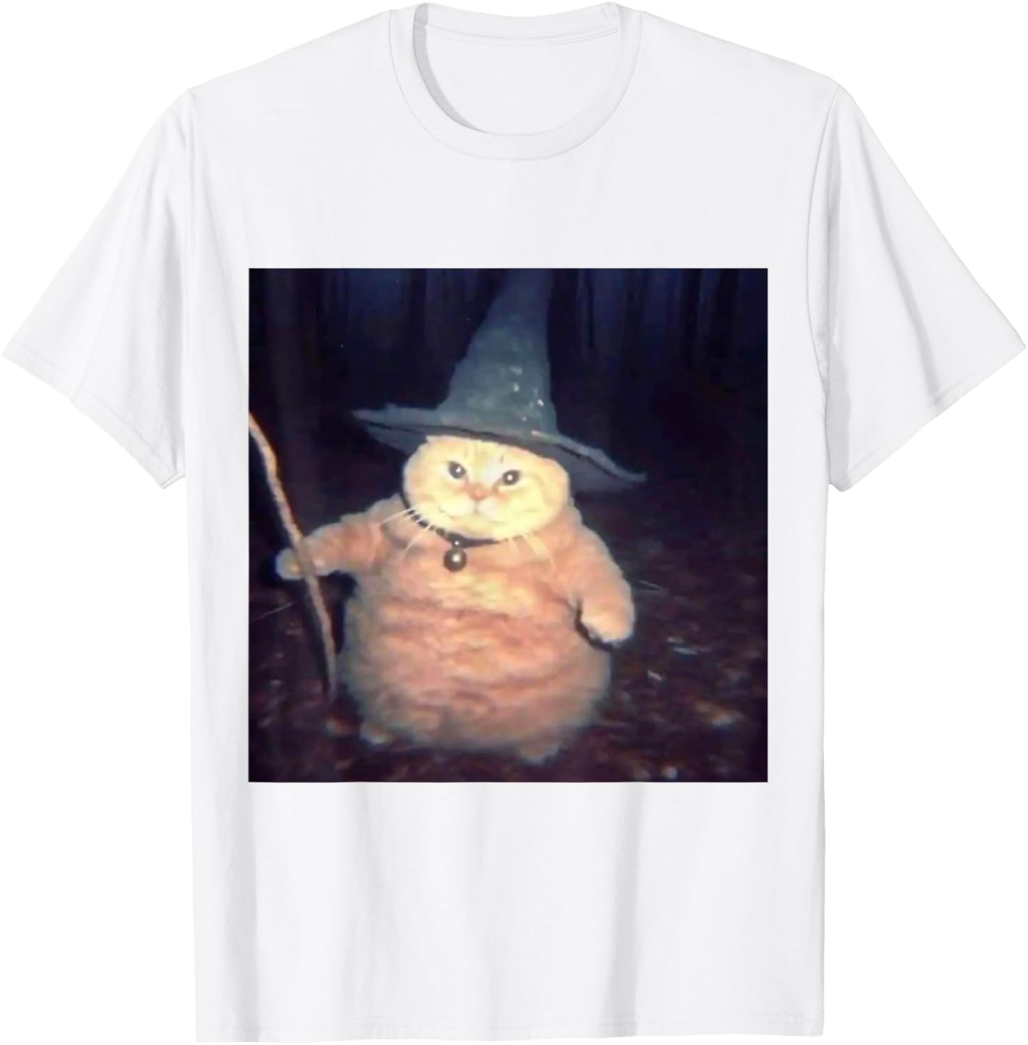 Funny Wizard Cat Halloween T-Shirt for Cat Lovers and Meme Fans - 7