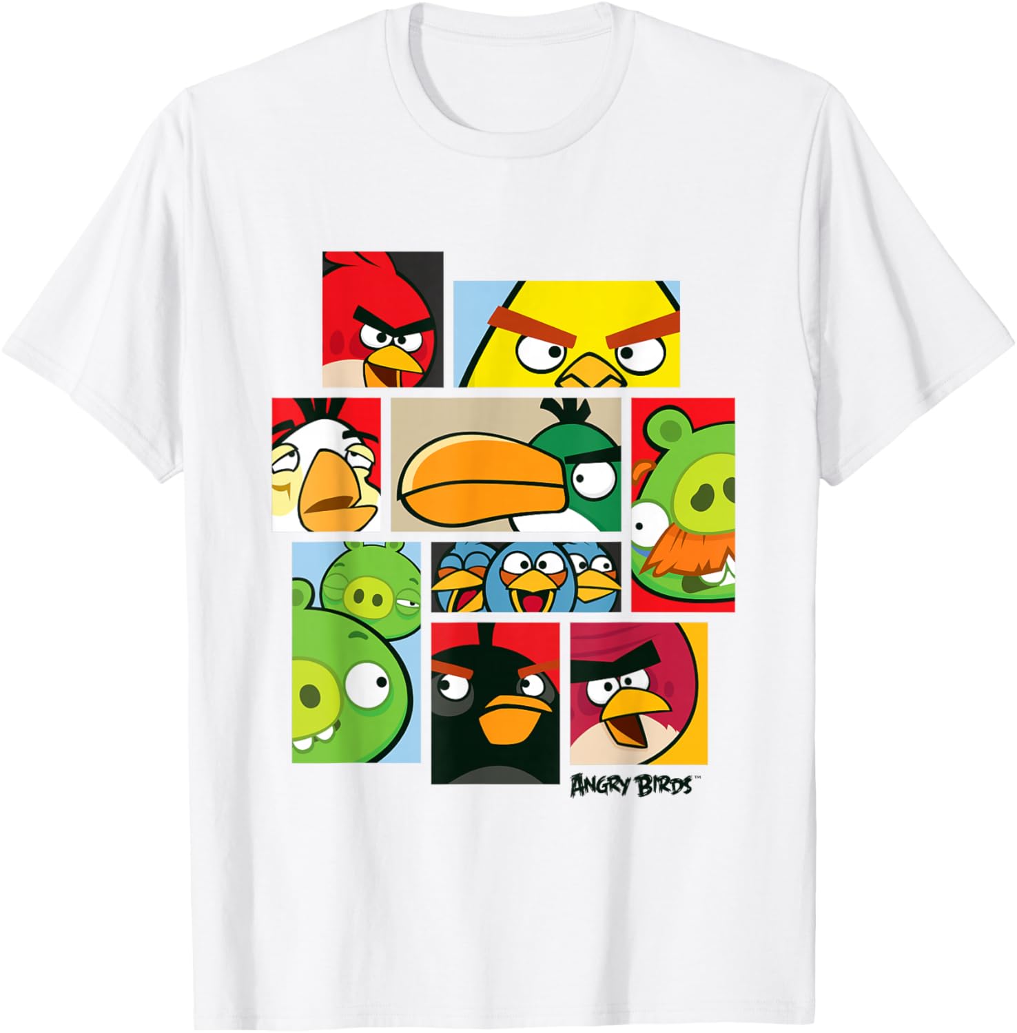 Angry Birds Collage T-Shirt Official Merchandise for Fun Fashion Lovers - 4