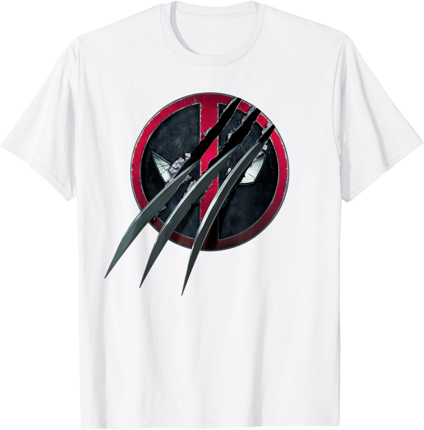 Deadpool and Wolverine Icon T-Shirt with Claws for Marvel Fans - 4