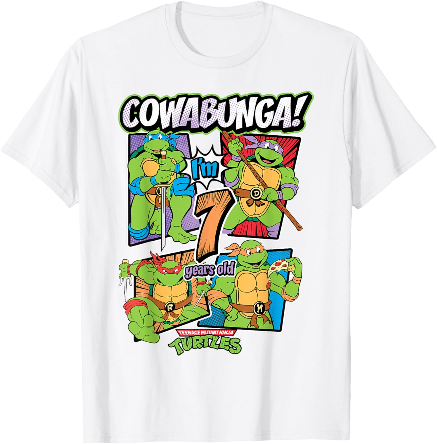 Mademark Teenage Mutant Ninja Turtles T-Shirt for Kids Age 7 Cute Design - 7