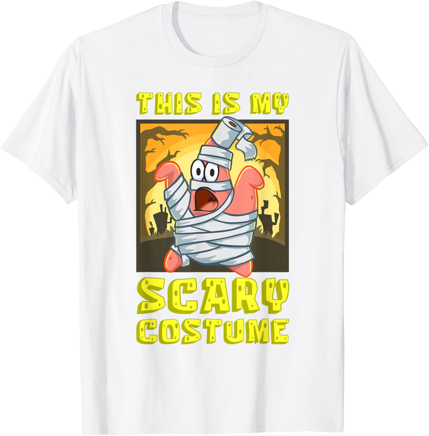 Mademark SpongeBob Halloween Patrick Mummy T-Shirt Fun Costume Apparel - 6