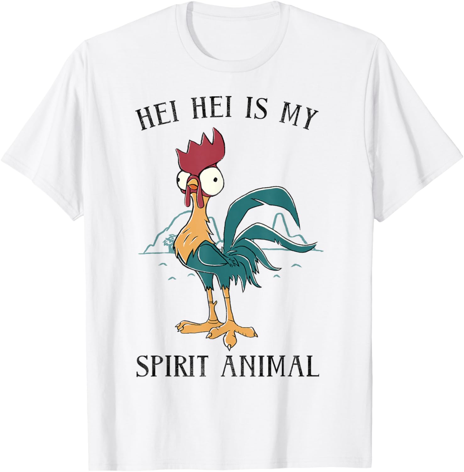Disney Moana Hei Hei Is My Spirit Animal Portrait T-Shirt for Fans - 9