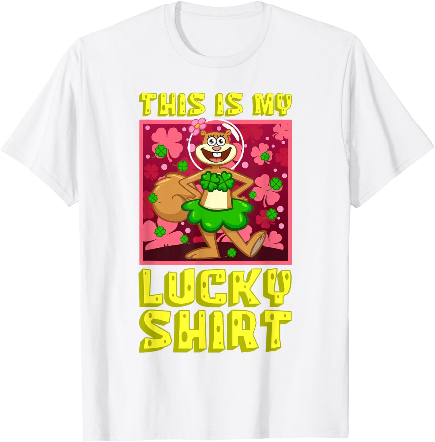 Mademark SpongeBob SquarePants Sandy Lucky St Patrick's Day T-Shirt - 9