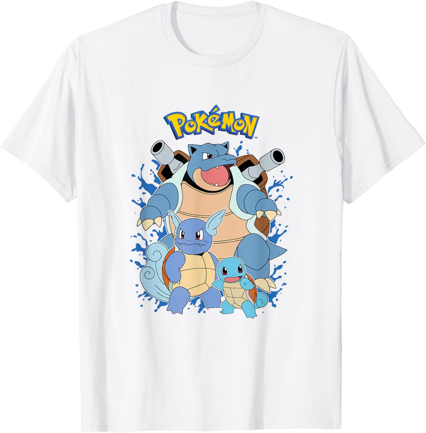 Squirtle Evolution T-Shirt for Pokémon Fans - Fun Graphic Tee Design - 3