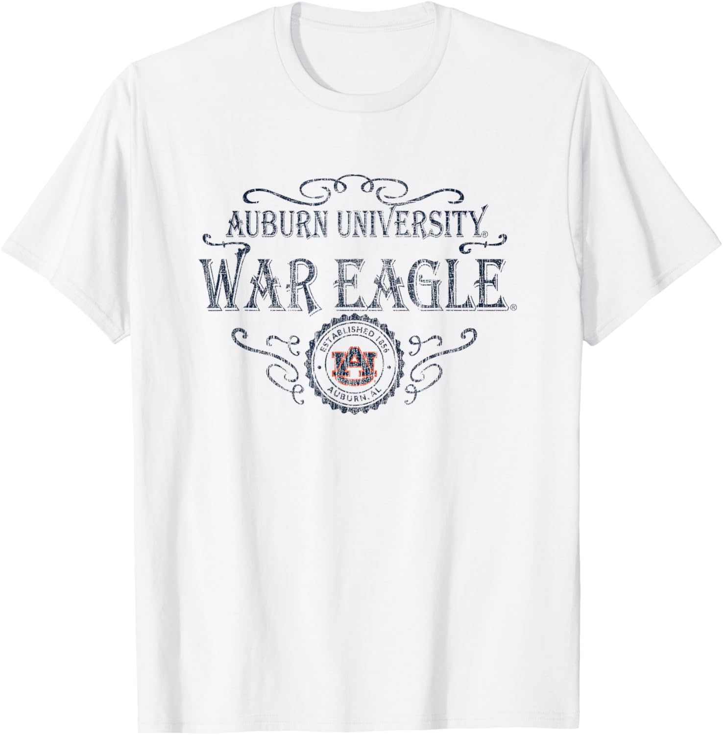 Auburn Tigers Vintage Quality Seal Logo T-Shirt for Sports Fans - 1