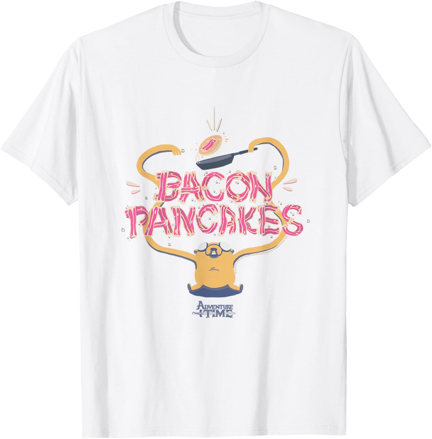 Adventure Time Jake Bacon Pancakes T-Shirt Fun & Quirky Outfit - 2