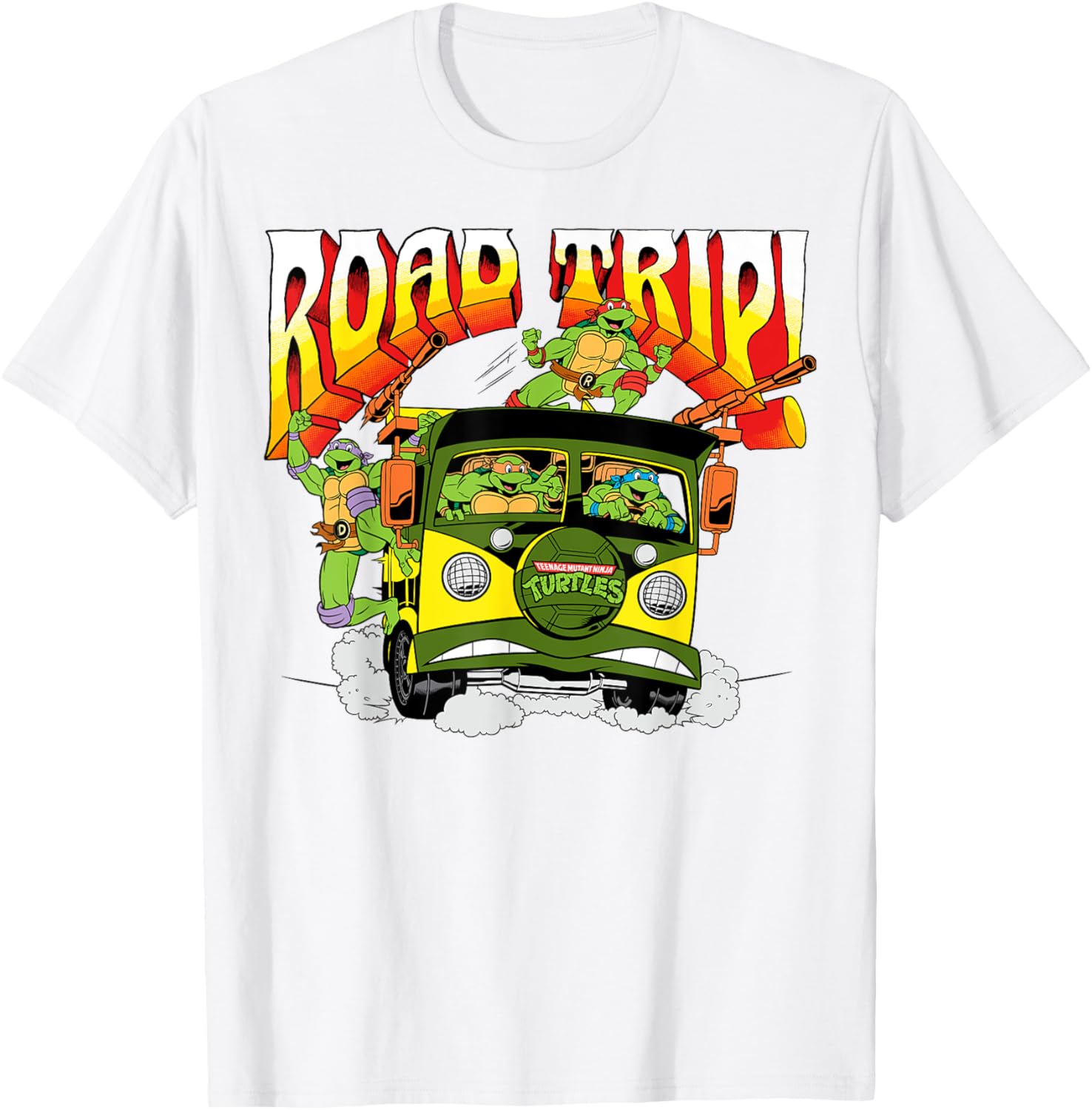Mademark Teenage Mutant Ninja Turtles Retro Party Wagon T-Shirt - 4
