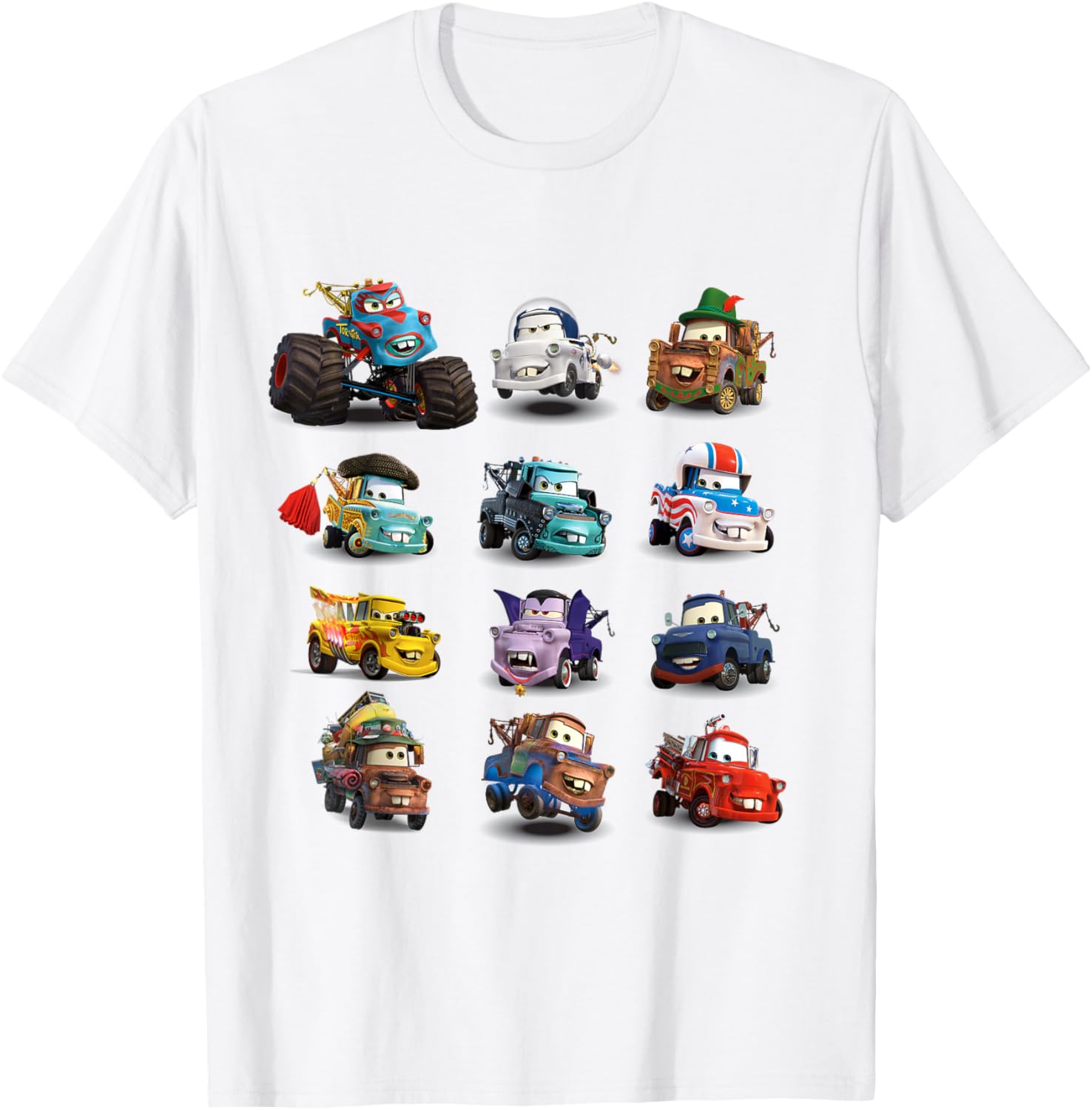 Disney Pixar Cars Many Maters T-Shirt for Kids and Adults Fun Apparel - 9