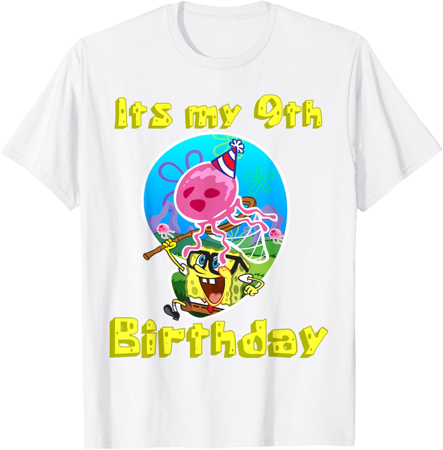 Mademark x SpongeBob SquarePants 9th Birthday T-Shirt Gift for Kids - 8
