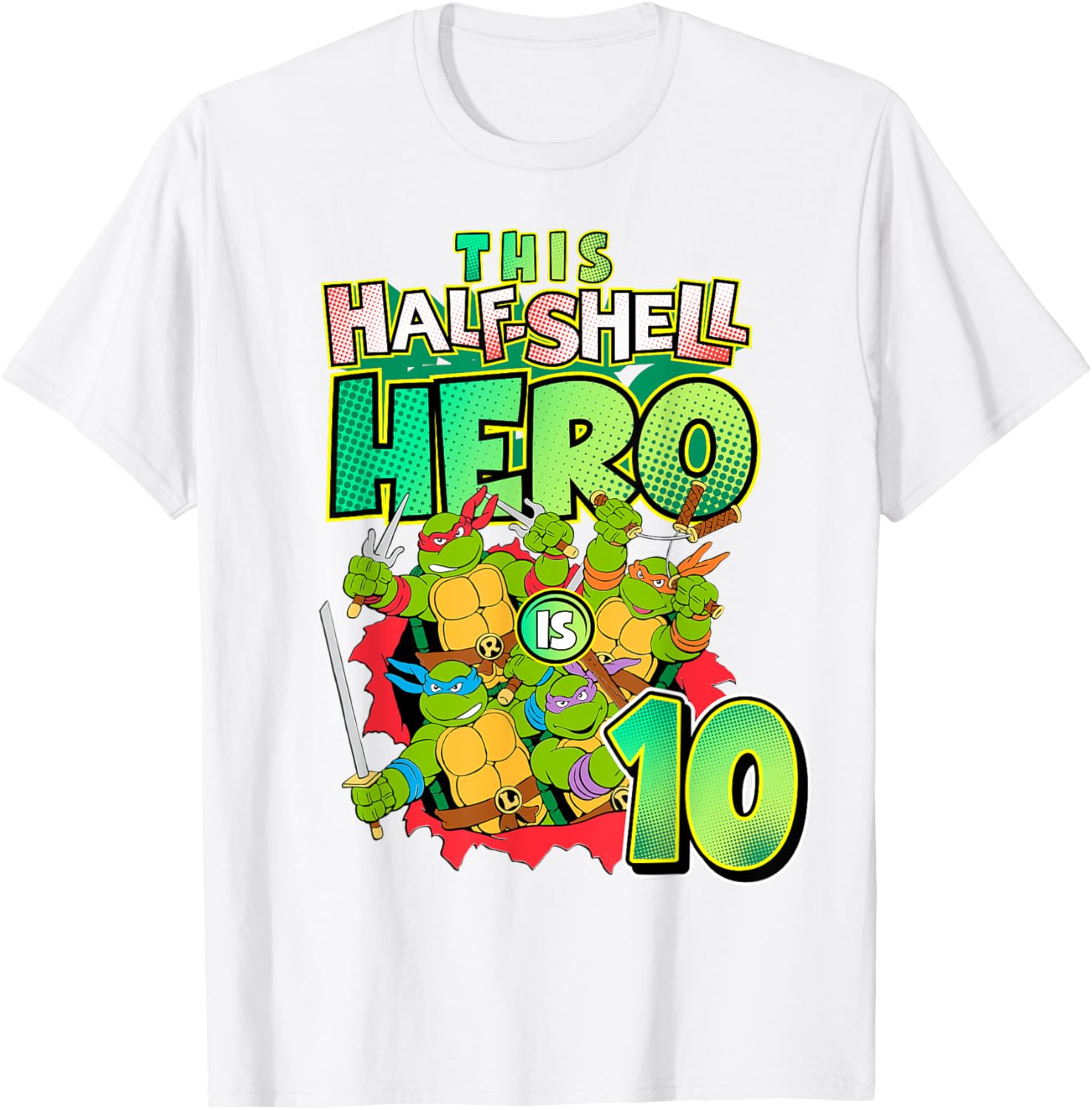 Mademark TMNT This Half Shell Hero Kids T-Shirt for Ninja Turtles Fans - 6
