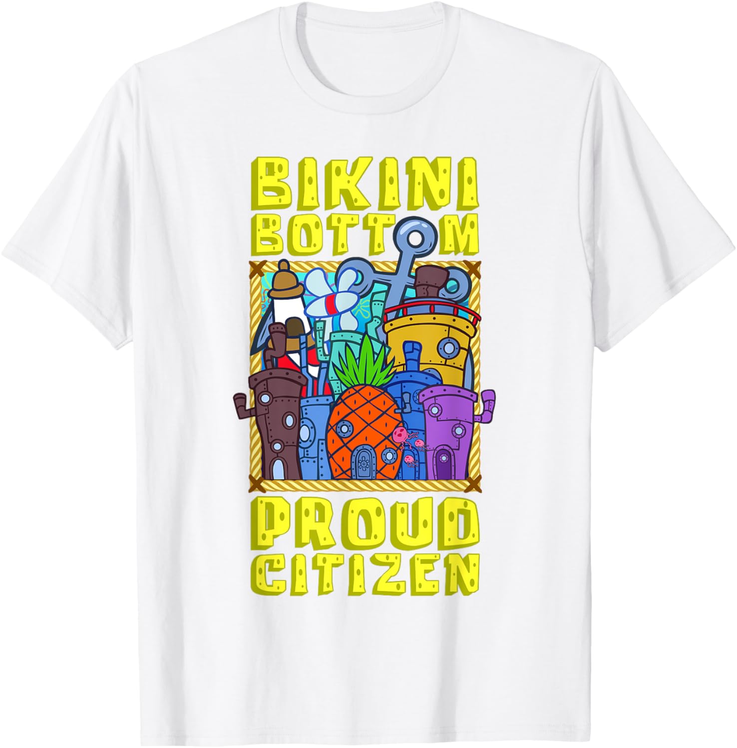 Mademark SpongeBob SquarePants Bikini Bottom Proud Citizen T-Shirt - 4