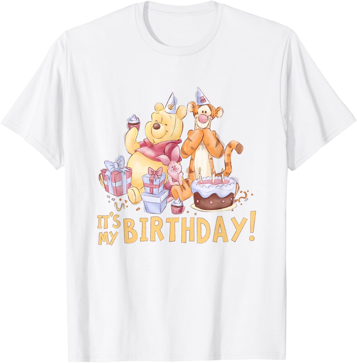 Disney Winnie the Pooh Birthday T-Shirt for Kids - Cute Party Apparel - 6