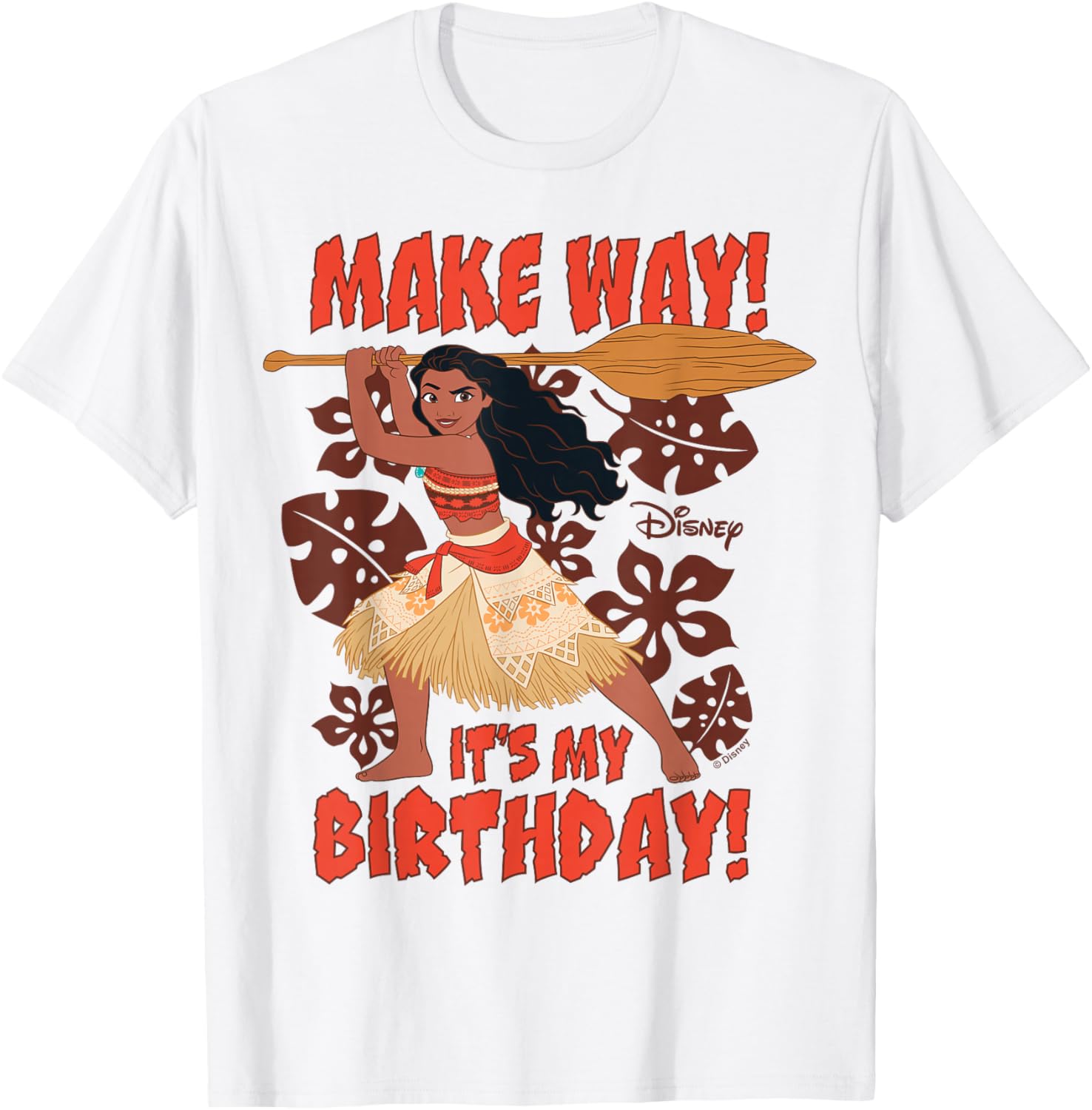 Moana Birthday T-Shirt Fun Disney Princess Apparel for Kids - 1