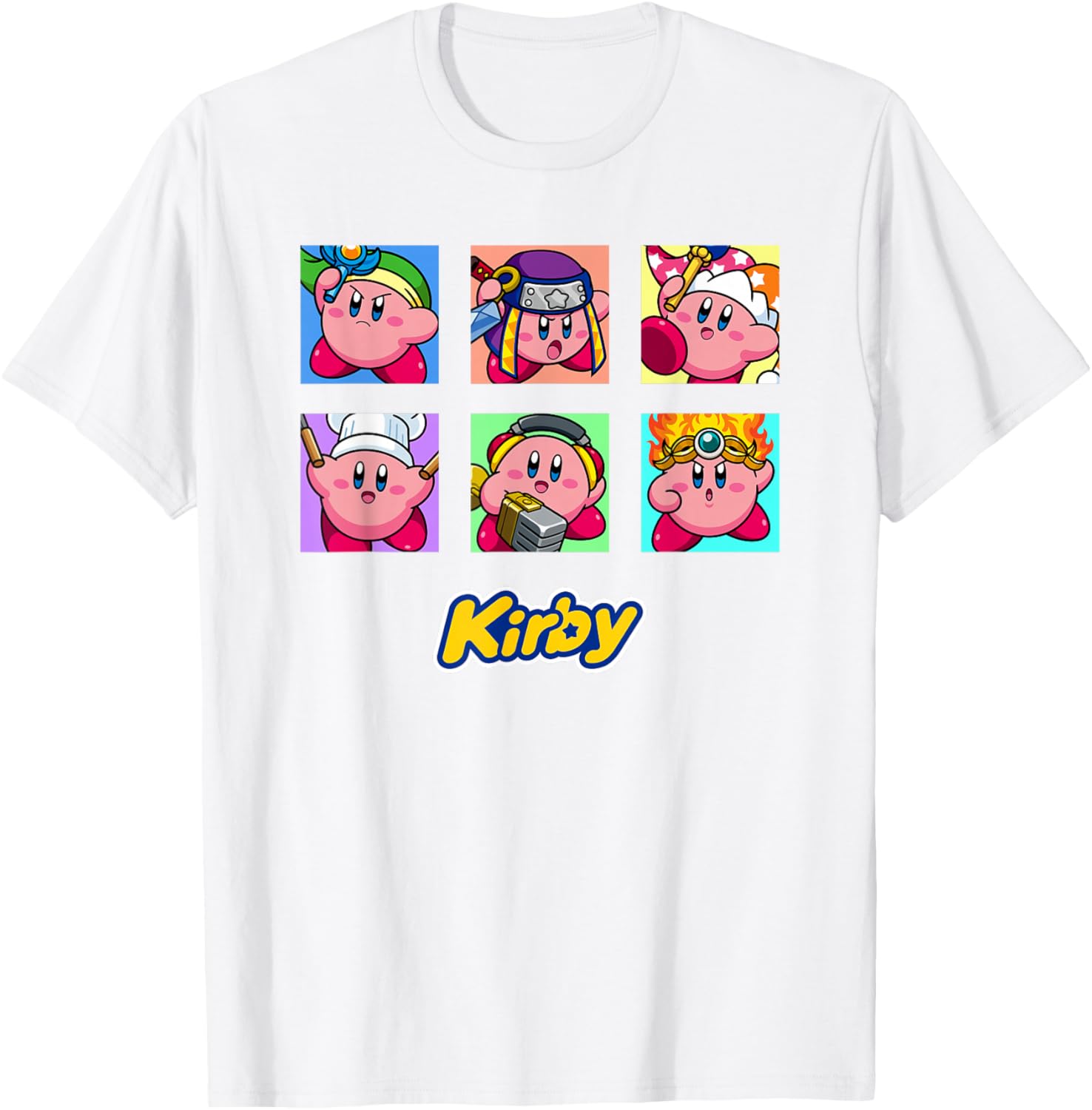 Kirby Selected Abilities Collage Pop Art Full Color T-Shirt for Fans - 2