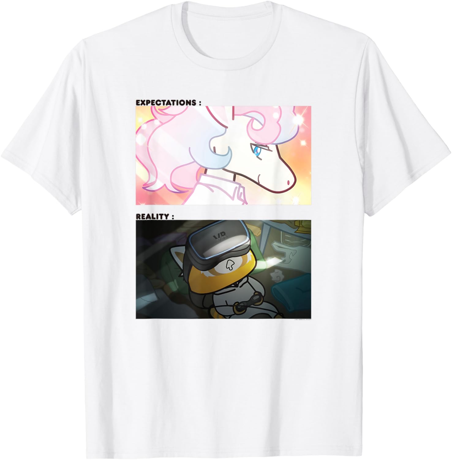 Aggretsuko Seiya Expectations Retsuko Realities T-Shirt for Fans - 1