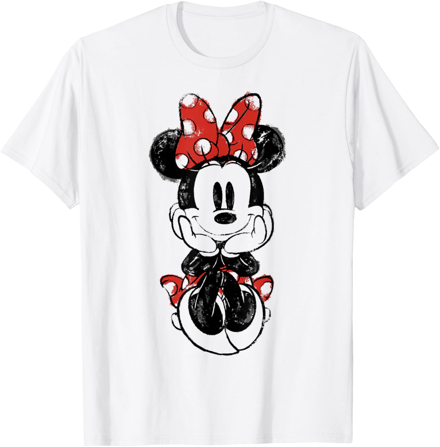Disney Mickey and Friends Minnie Mouse Doodle T-Shirt for Fun Style - 1
