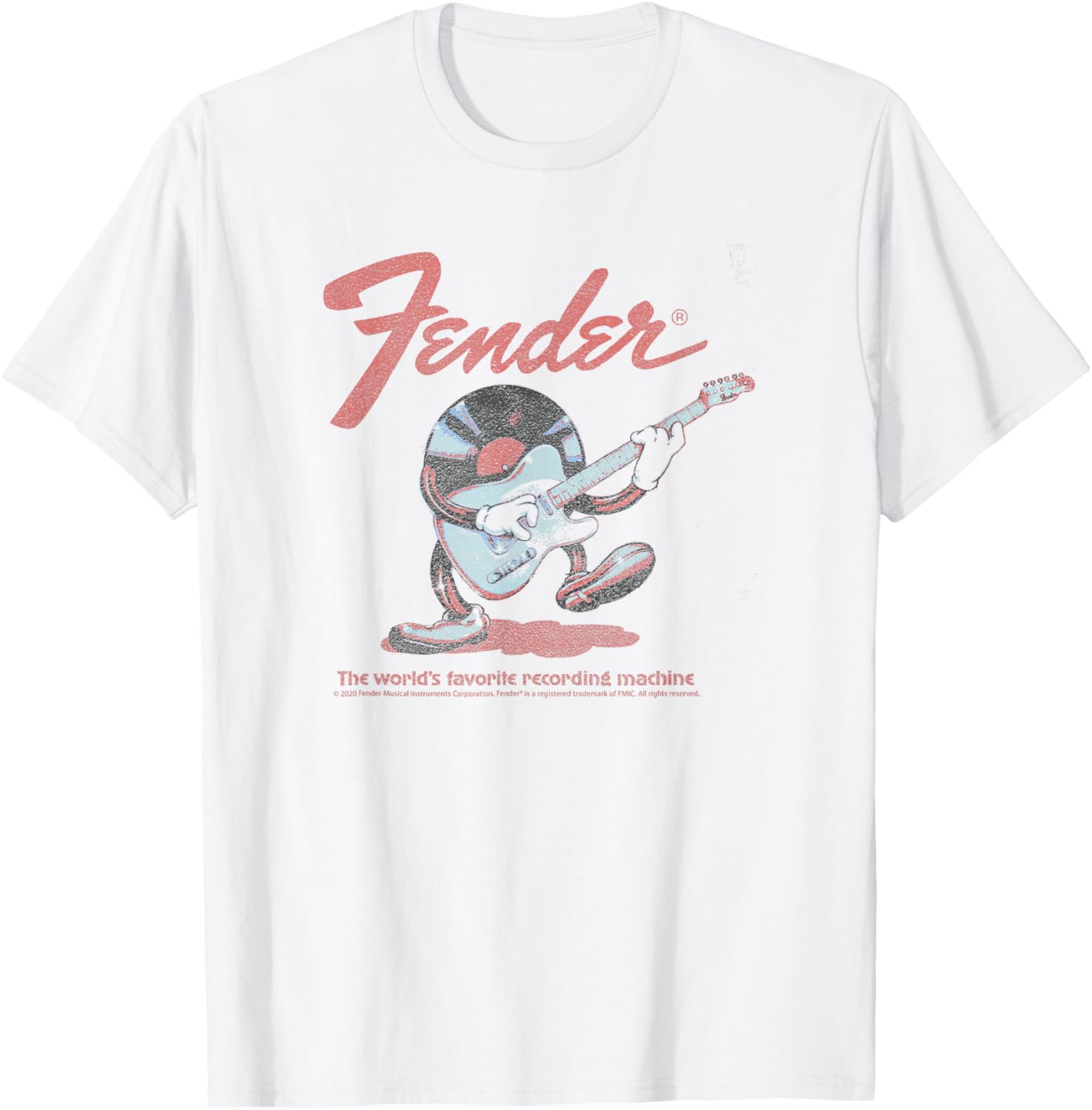 Fender Guitar Centered T-Shirt for Music Lovers and Rock Enthusiasts - 1