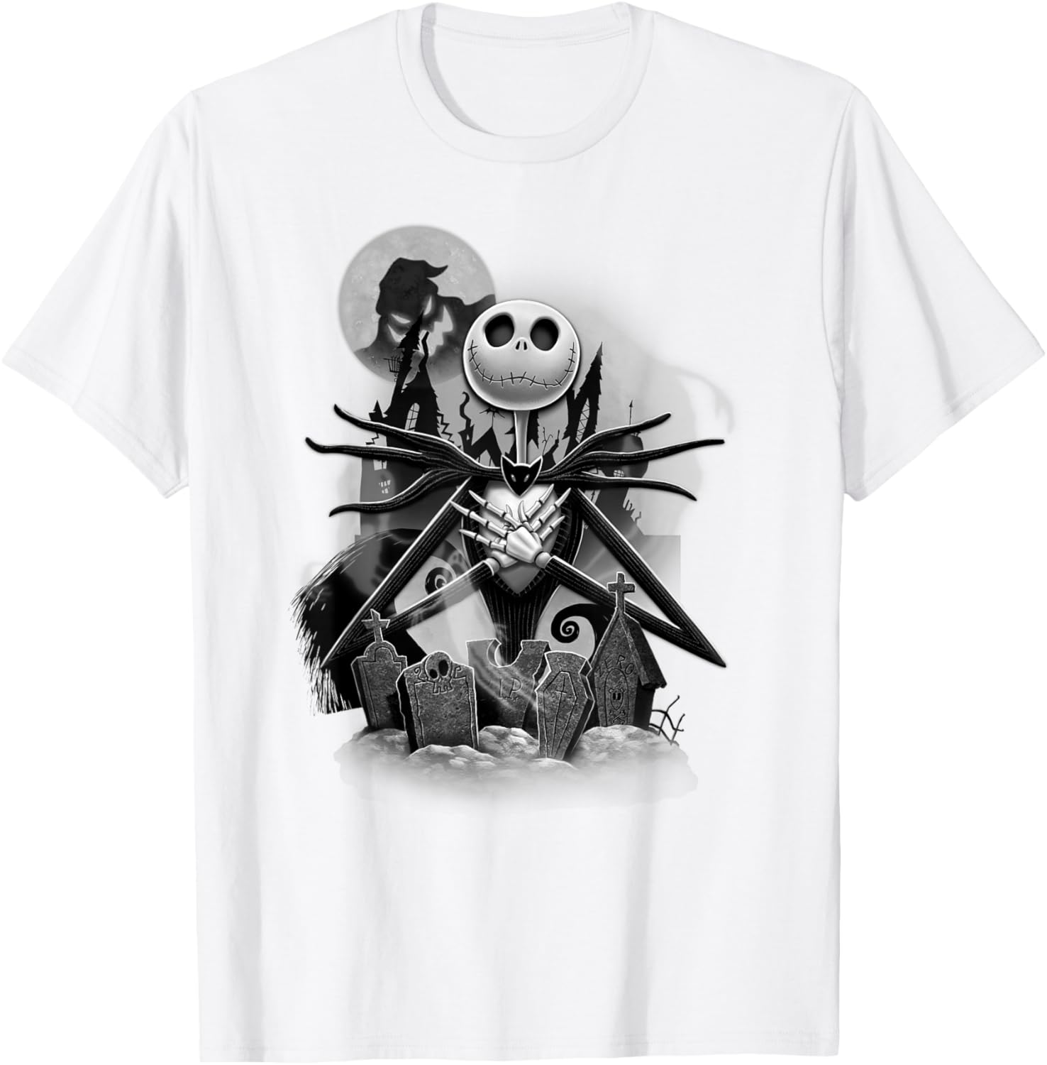 Disney Nightmare Before Christmas Jack Night Scene T-Shirt for Fans - 3