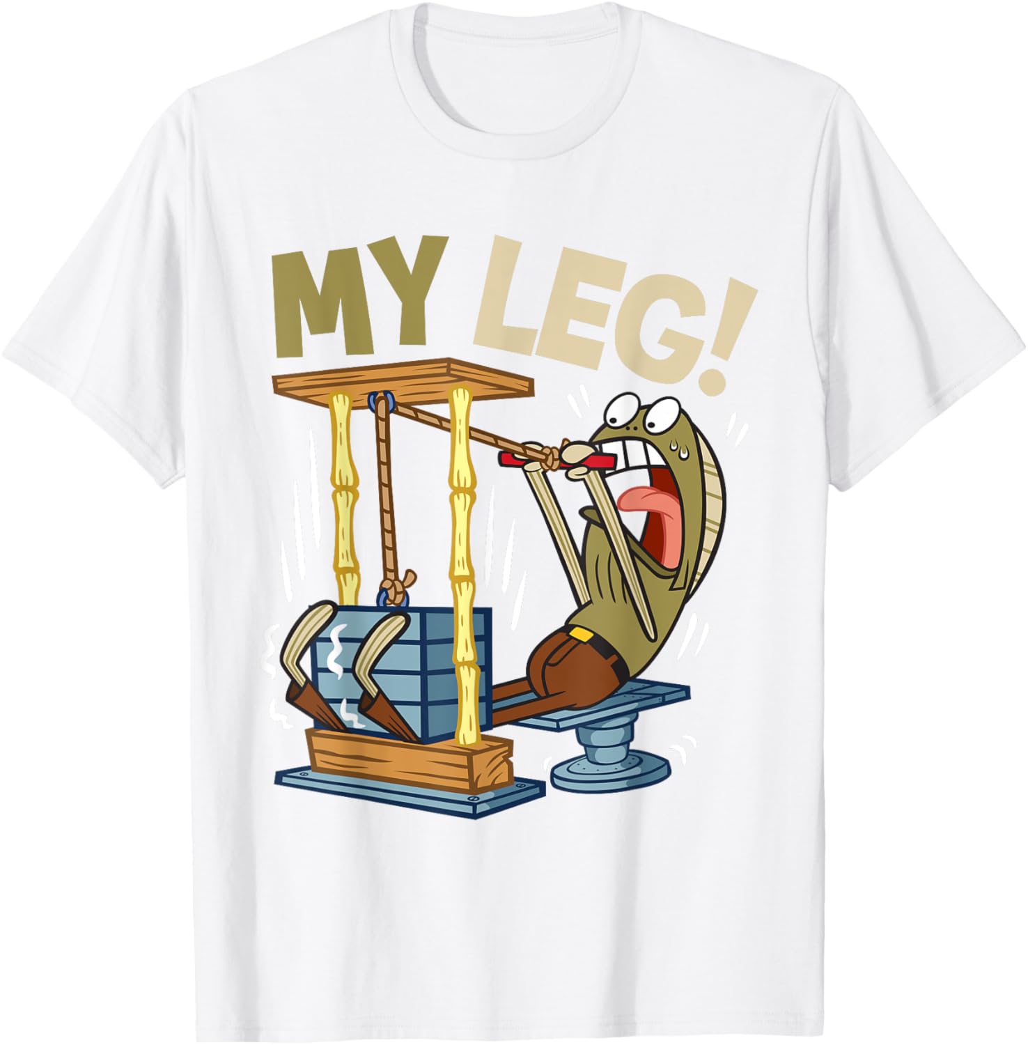 Mademark SpongeBob My Leg Legs Day Weightlifting Gym T-Shirt for Fans - 8